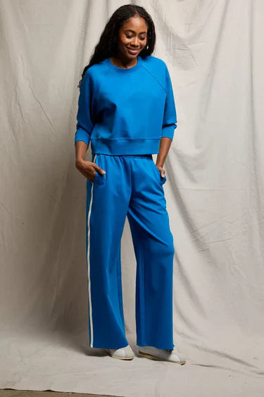 Mikos Wide Leg Pants in Cobalt