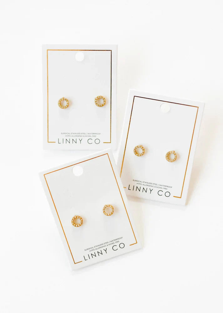 Lainey Gold Screwback Stud