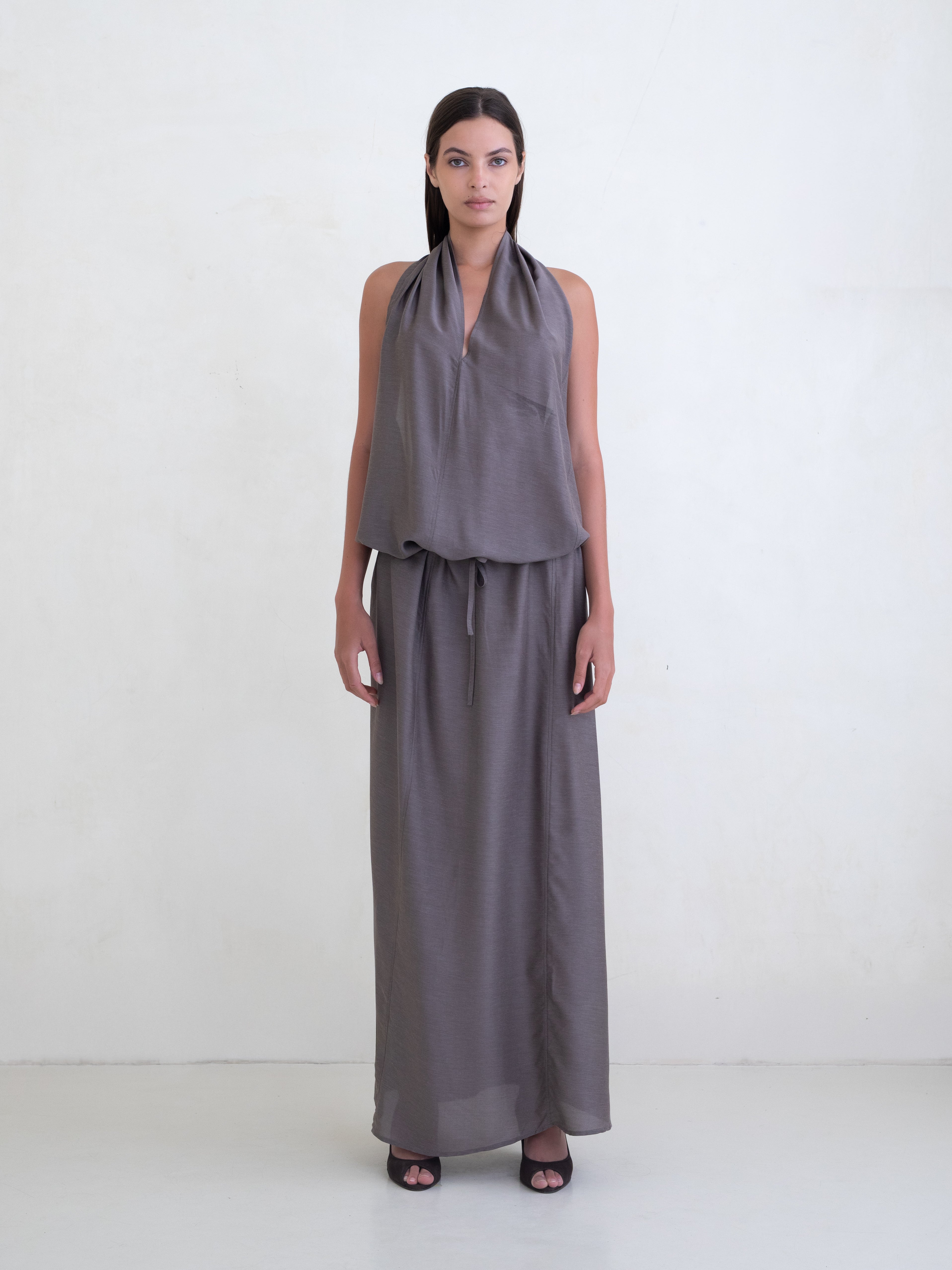 Spiral Dress - Taupe