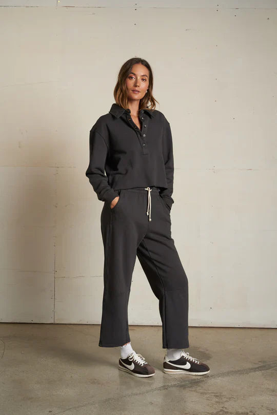 Fallon Barrel Sweatpant in Vintage Black