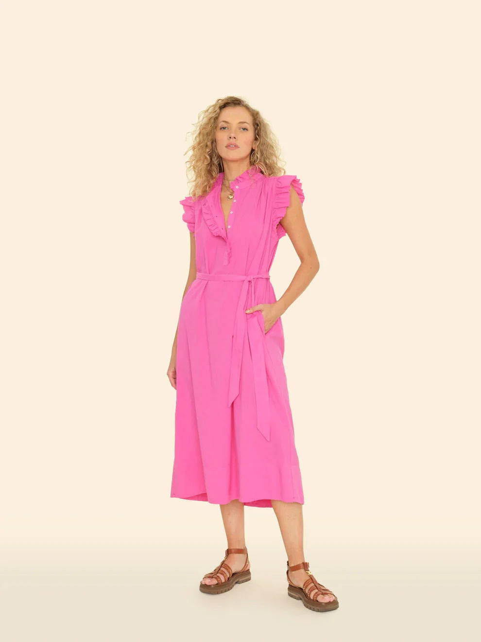 April Dress in Pink Thorn