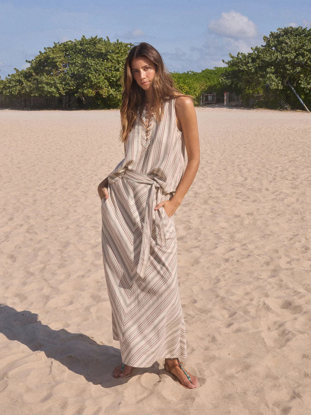Mikayla Skirt in Ivory Sand
