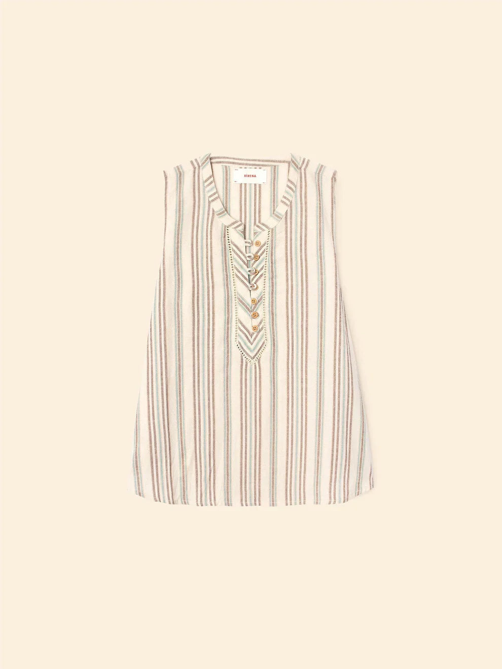 Twyla Top in Ivory Sand