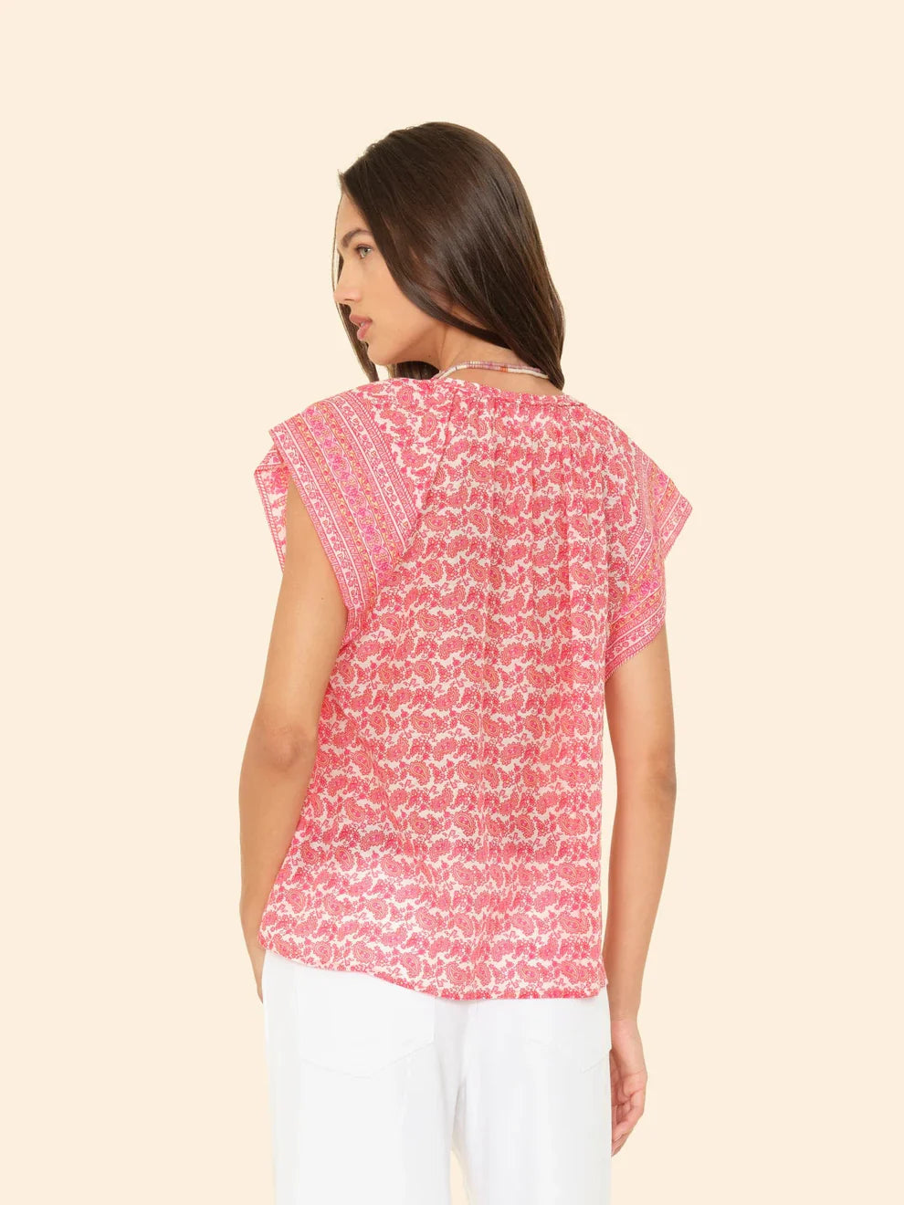 Clover Top in Paloma Pink