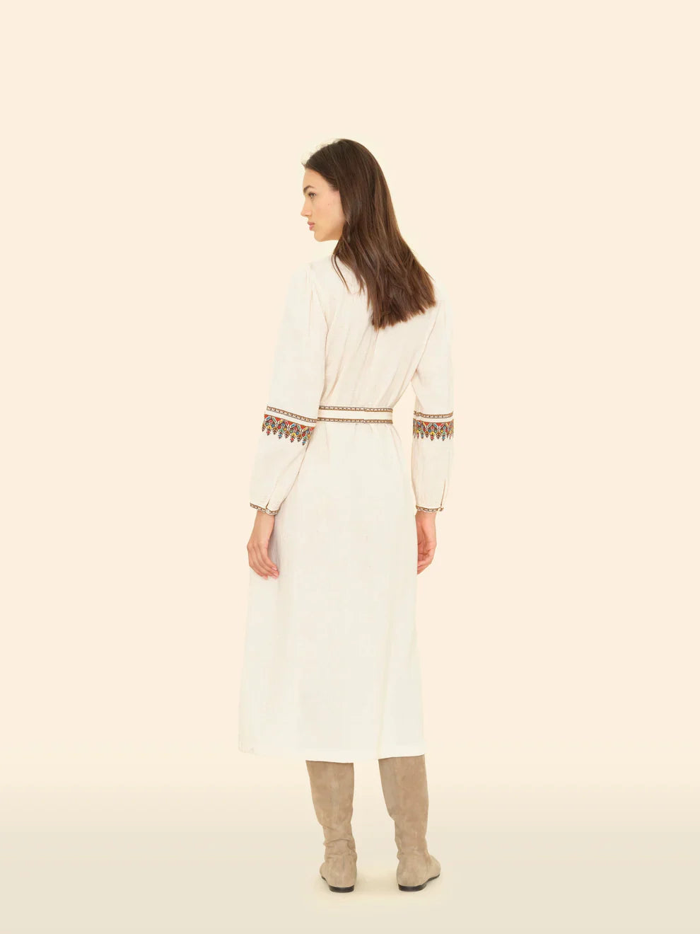 Gabriella Dress in Oysterette