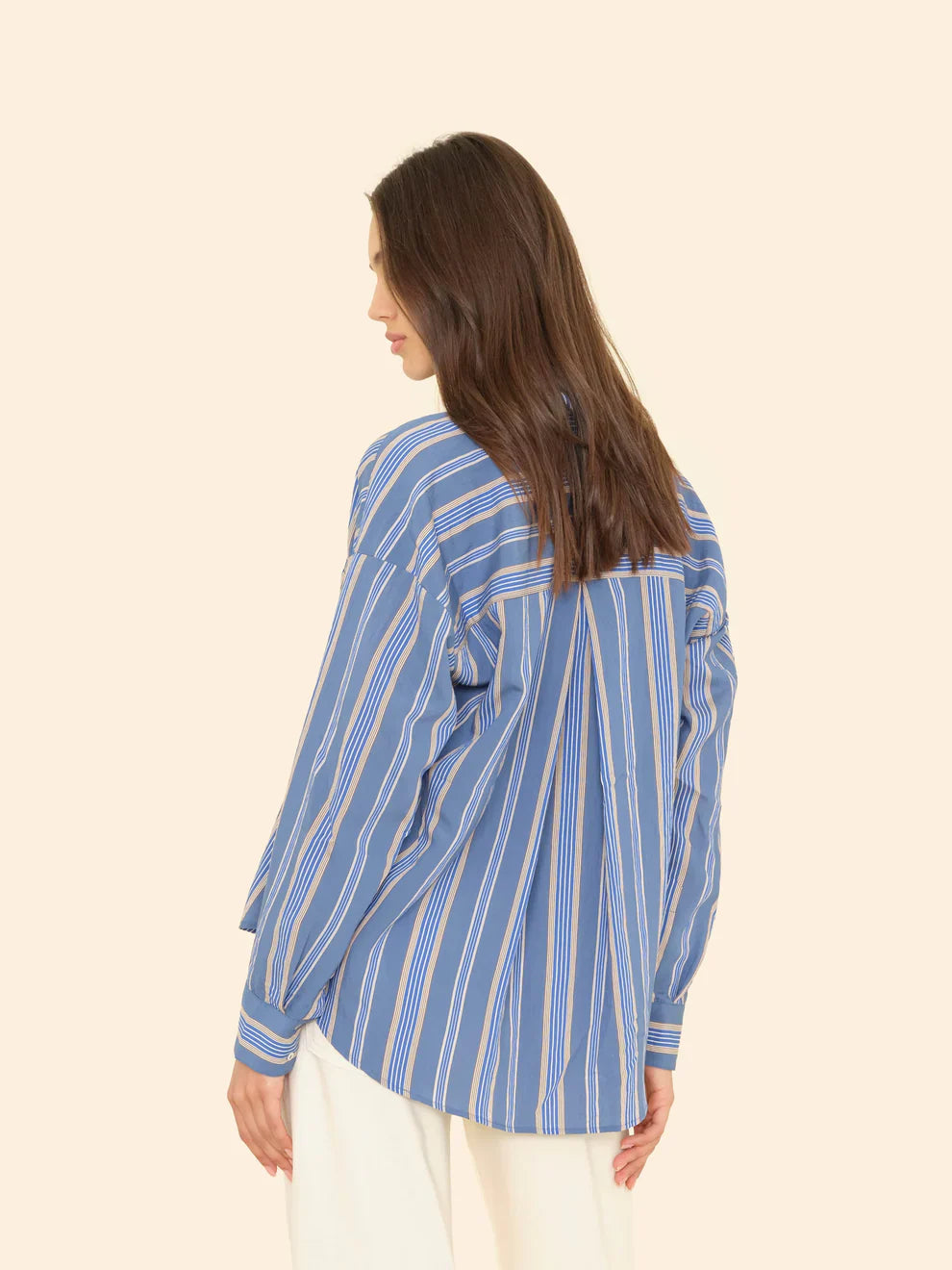 Jordy Shirt in Navy Blue Stripe