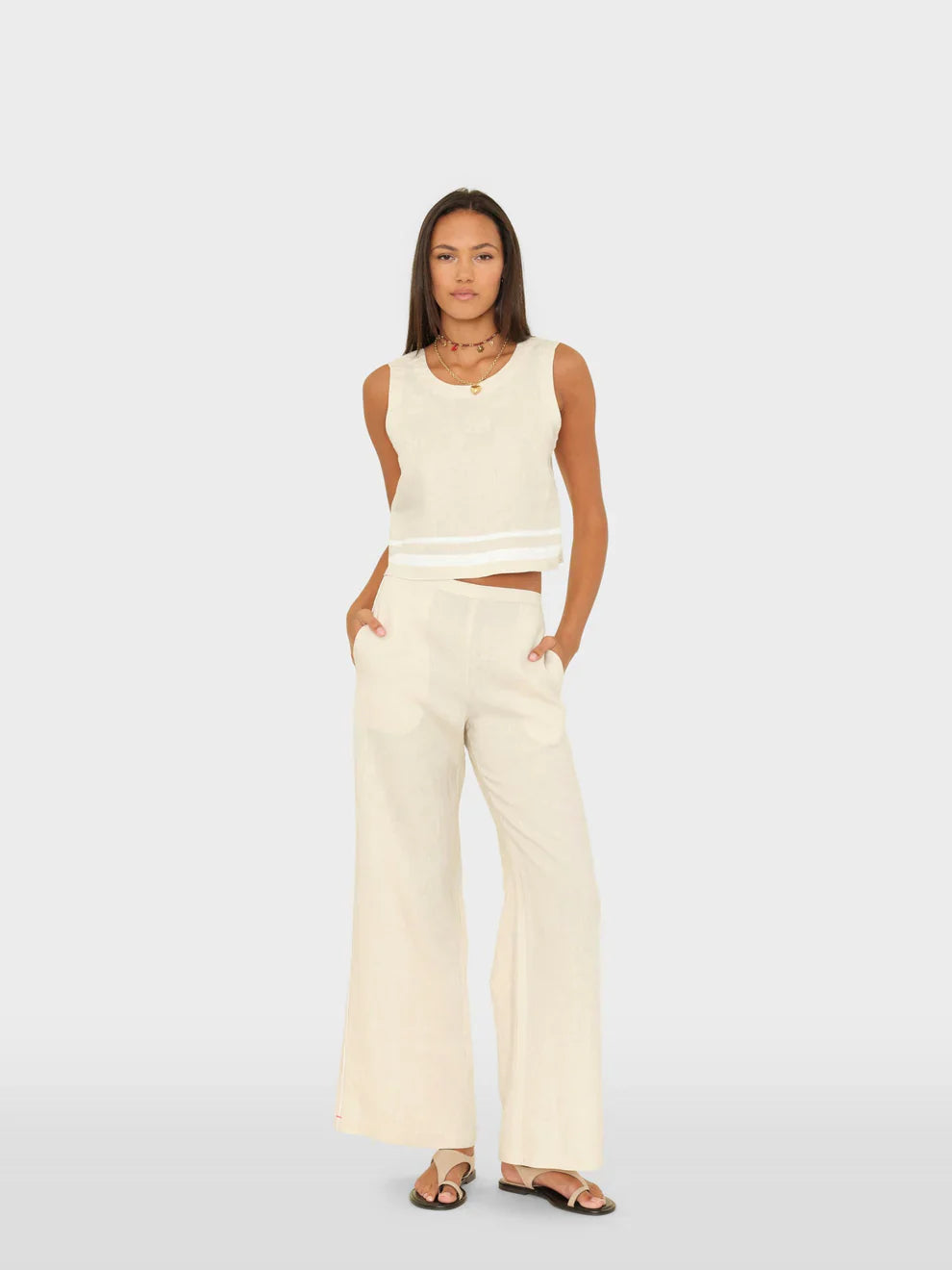 Pippen Pant in Winds Linen