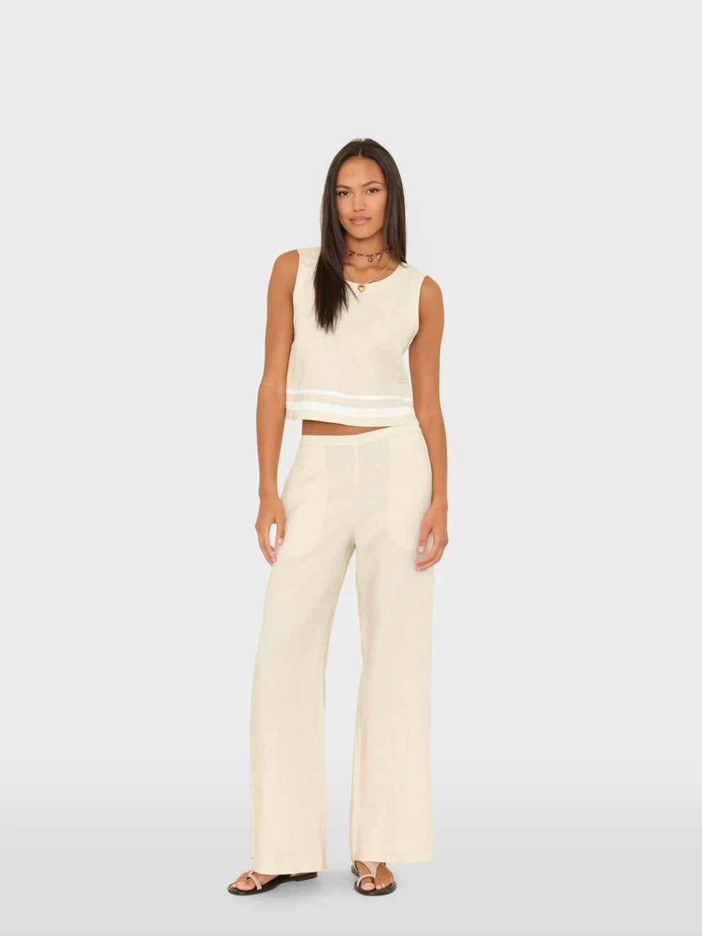 Pippen Pant in Winds Linen