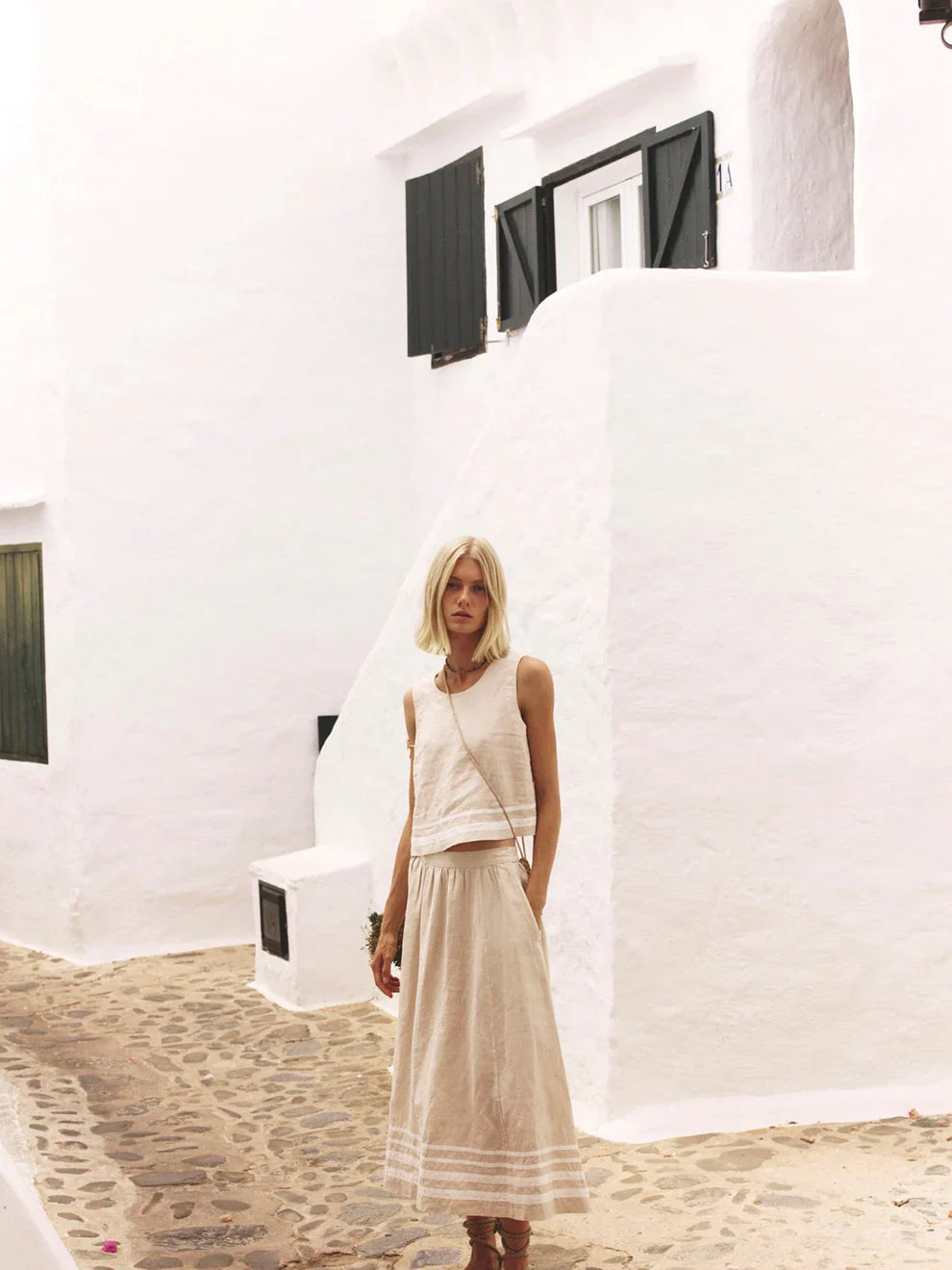 Leni Top in Winds Linen