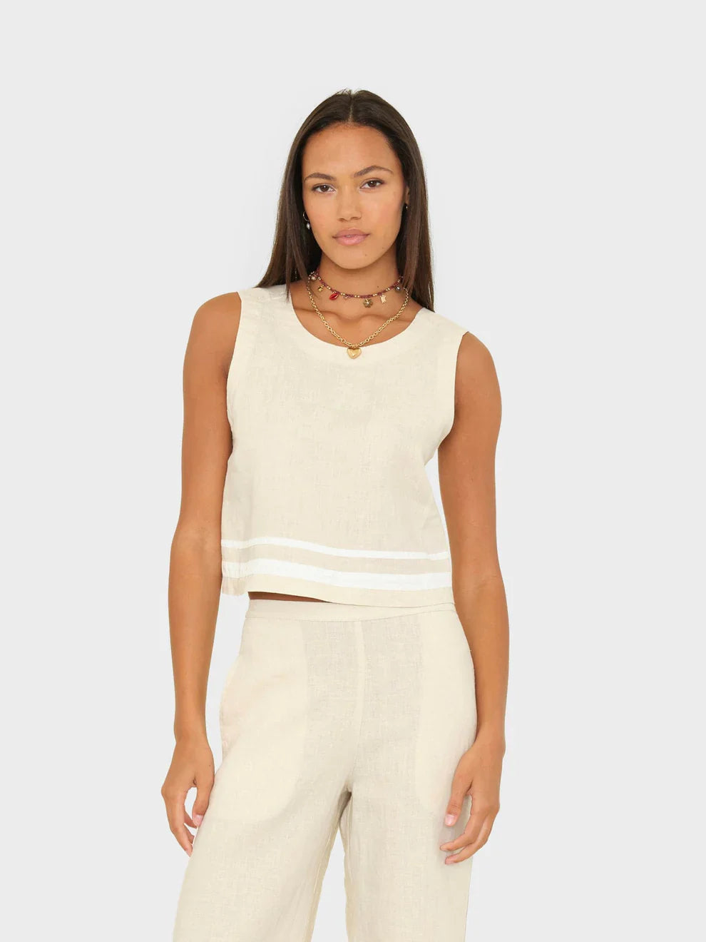 Leni Top in Winds Linen