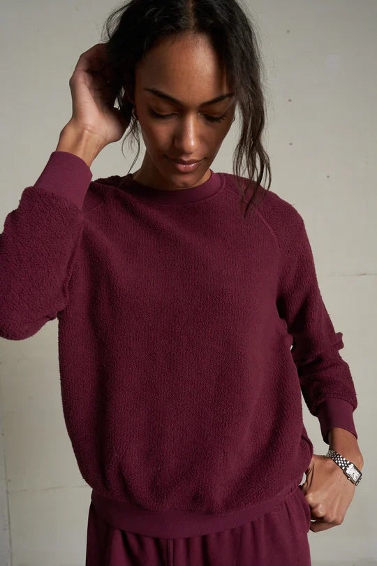Ziggy Sweatshirt in Dark Burgundy