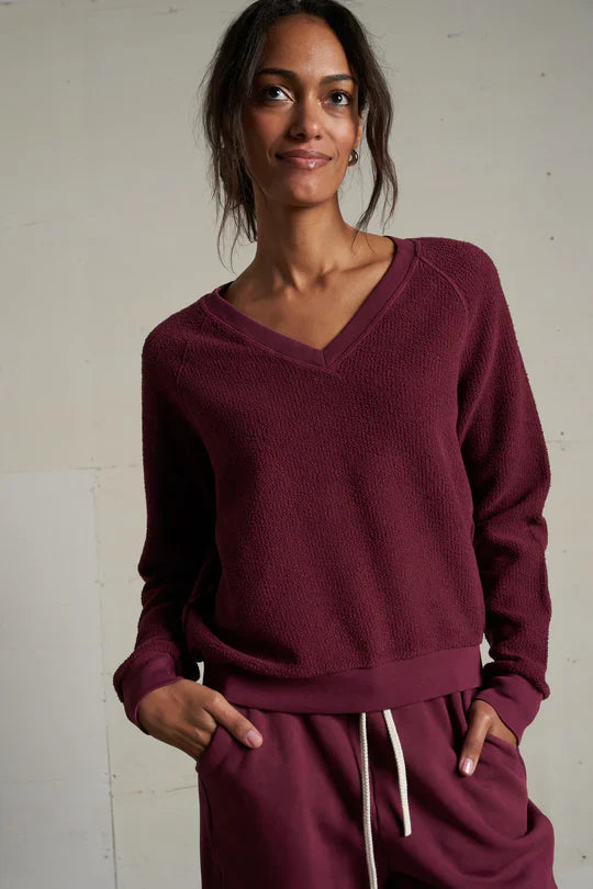 Zuri Sweatshirt in Dark Burgundy