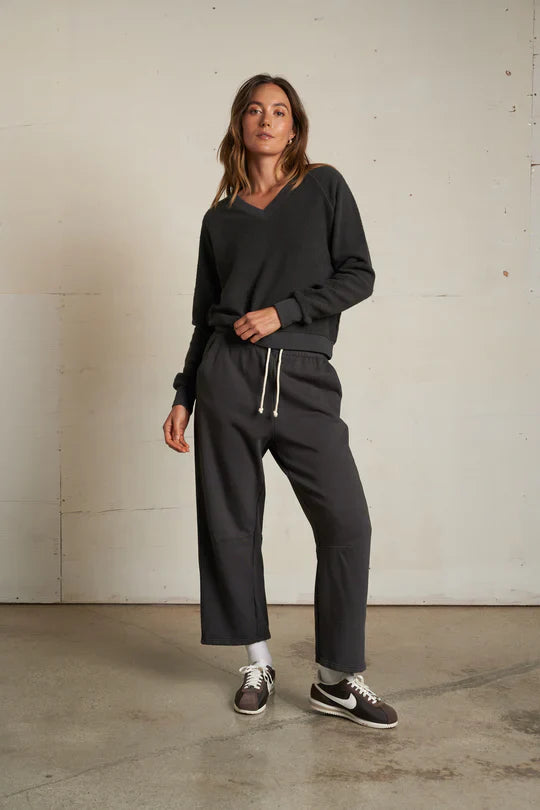 Fallon Barrel Sweatpant in Vintage Black
